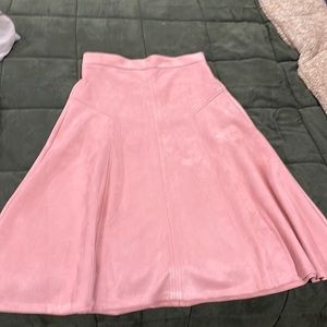 Ann Taylor suede midi skirt (matching top and sweater sold separately)